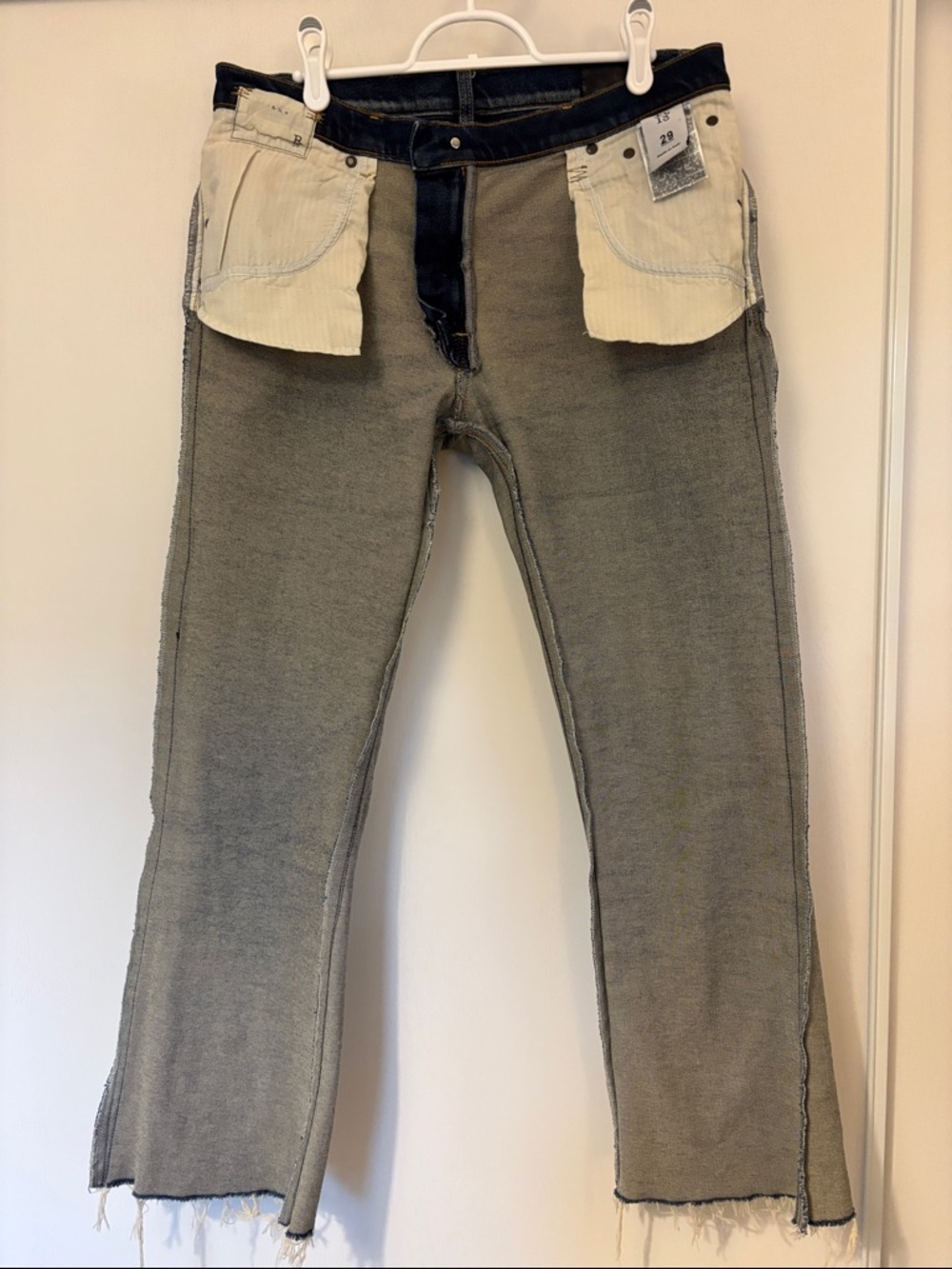 R13 Jane Jeans Size 29 Ankle Dark Denim Elevated Basic Distressed Quiet Luxury - Picture 13 of 17